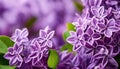 Macro Image of Spring Lilac Violet Flowers: Abstract Art Background Royalty Free Stock Photo