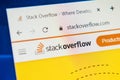 Stackoverflow.com Web Site. Selective focus. Royalty Free Stock Photo