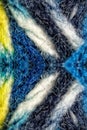 Macro image of a textile material symmetricaly reflected Royalty Free Stock Photo