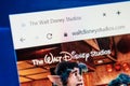 Walt disney studios Web Site. Selective focus. Royalty Free Stock Photo