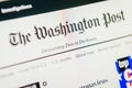 The Washinton Post Web Site. Selective focus. Royalty Free Stock Photo