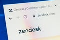 Zendesk.com Web Site. Selective focus. Royalty Free Stock Photo
