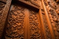 macro of intricate detailing on doorway Royalty Free Stock Photo