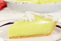 Macro key lime pie Royalty Free Stock Photo