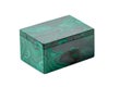 Macro.malachite boxes on white background Royalty Free Stock Photo