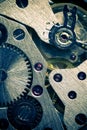 Macro Mechanical Gear Background Royalty Free Stock Photo