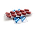 Macro of medical pills Royalty Free Stock Photo
