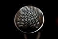Macro of a microphone Royalty Free Stock Photo