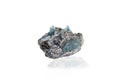 Macro mineral stone Alexandrite on a white background