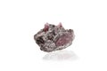 Macro mineral stone Alexandrite on a white background