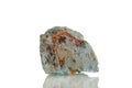 Macro mineral stone Cuprum on a white background Royalty Free Stock Photo