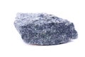 Macro mineral stone Dumortierite on white background