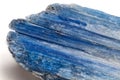 Macro mineral stone Kyanite a white background