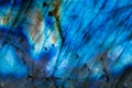 Macro mineral stone Labradorite on white background Royalty Free Stock Photo