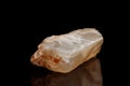 Macro mineral stone Moonstone a black background Royalty Free Stock Photo