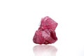 Macro mineral stone Spinel on a white background