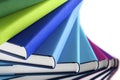 Macro of multi-colored stack of books Royalty Free Stock Photo