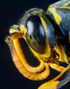 Macro Paper Wasp