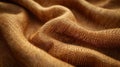 A macro perspective of a fabric in a natural, hypothetical Earthy Brown, emphasizing its texture and grounded color