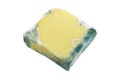 Macro photo of a block of Cheese with green mold Royalty Free Stock Photo