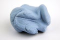 Macro photo of Blu Tack with visible grainy texture. Photo with selective focus Royalty Free Stock Photo