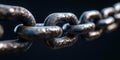 Macro photo of the chain