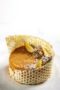 Macro Photo of Christmas Honey Cake on Blurred Background Royalty Free Stock Photo