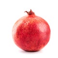 Macro photo of closeup pomegranate isolated on white background