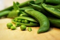 Green Pea Pods Macro Royalty Free Stock Photo