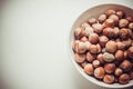 Macro photo of hazelnuts Royalty Free Stock Photo