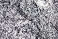 Macro photo of iron metal shavings after CNC drilling lathe machine, Industrial background