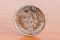 Macro photo of 20 lipa, Croatian HRK coin Royalty Free Stock Photo