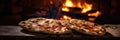 Macro Photo Naan Bread On Stone Rustic Pub Royalty Free Stock Photo
