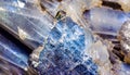 macro photo of sapphire texture with crystal structure