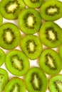 Macro photo section of kivi fruit Royalty Free Stock Photo