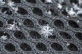 The macro photo of a snowflake, background or abstraction. Winter photo very close.