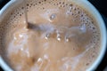 Macro Photo of Stirring Pakistani Chai