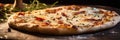 Macro Photo White Pizza On Stone Rustic Pub