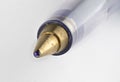 Macro photograph of ball point biro pen Royalty Free Stock Photo
