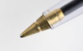 Macro photograph of ball point biro pen Royalty Free Stock Photo