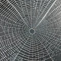 A macro photograph capturing the delicate details of a dew-covered spider\'s web4, Generative AI