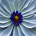 A macro photograph capturing the delicate details of a vibrant flower petal4, Generative AI