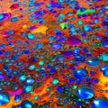 A macro photograph of colorful ink drops blending and diffusing in water, forming abstract and captivating patterns2, Generative