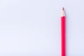 Macro photograph of several pencils of red color on a white back Royalty Free Stock Photo