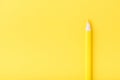 Macro photograph of several pencils of yellow and orange color o Royalty Free Stock Photo
