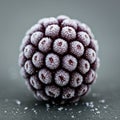 A macro photograph of a spherical object composed of multiple small, frosted Royalty Free Stock Photo
