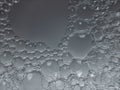 Macro photography of bubbles in soap water with round shapes. Royalty Free Stock Photo