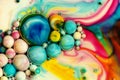 Macro photography of colorful bubbles LVIII