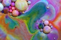 Macro photography of colorful bubbles XLIX Royalty Free Stock Photo