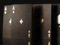 Macro photography. 3D picture. poker cards. Stylish composition. Minimalism. There are no people in the photo. Casino, online